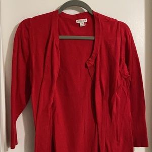 Red cardigan from Target